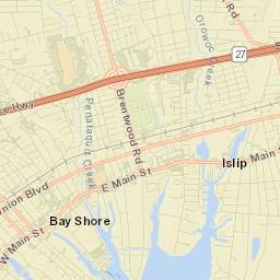 Bay Shore Street Map