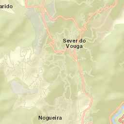 Sever do Vouga Street Map