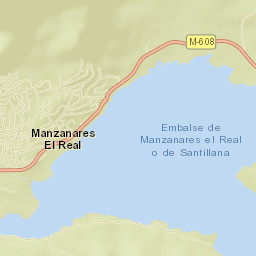 Manzanares el Real Street Map