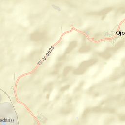 Ojos Negros Street Map