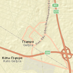 Géfyra Street Map