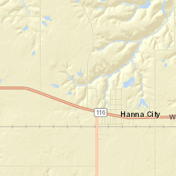 Hanna City Street Map