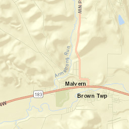 Malvern Street Map