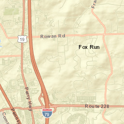 Fox Run Street Map