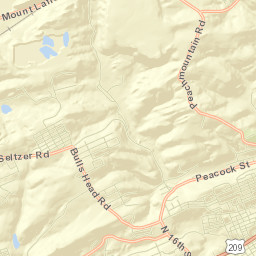 Schuylkill County Street Map