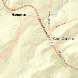 Glen Gardner Street Map