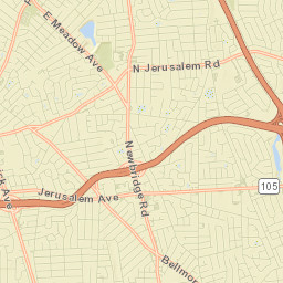 North Merrick Street Map