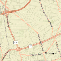 North Amityville Street Map