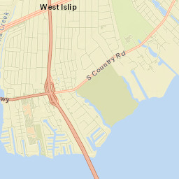West Bay Shore Street Map