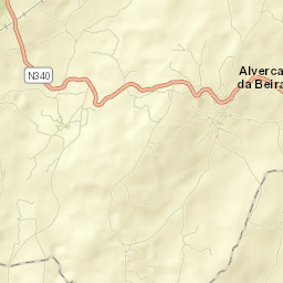 Alverca da Beira Street Map