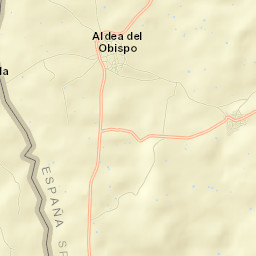 Aldea del Obispo Street Map