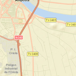 Amposta Street Map
