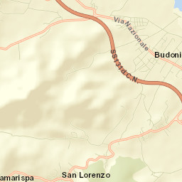 Budoni Street Map