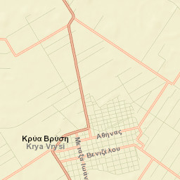 Krýa Vrýsi Street Map