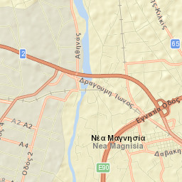 Néa Magnisía Street Map
