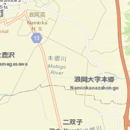 Namioka Street Map