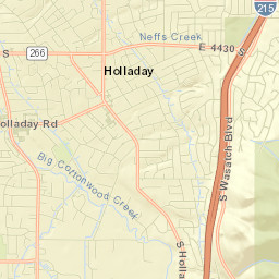 Holladay Street Map