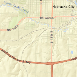 Nebraska City Street Map