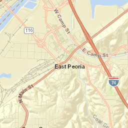 East Peoria Street Map