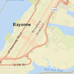 Bayonne Street Map