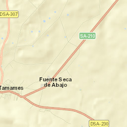Tamames Street Map