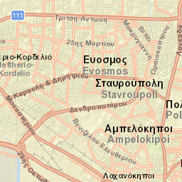 Évosmos Street Map