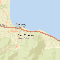 Stavrós Street Map