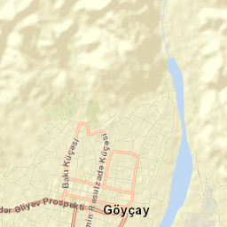 Geoktschai Street Map