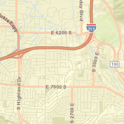 7170 South Brookhill Drive, Salt Lake City, UT Street Map