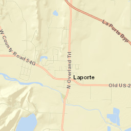 3817 North Overland Trail, Laporte, CO Street Map