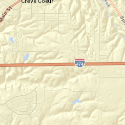 Creve Coeur Street Map