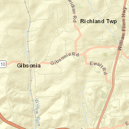 Gibsonia Street Map