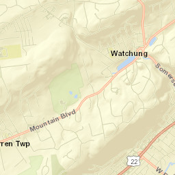 Watchung Street Map