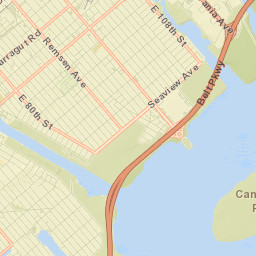 Bergen Beach Street Map