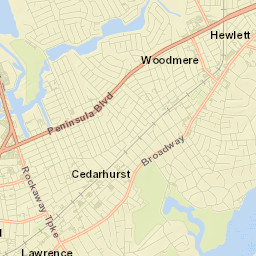 Woodmere Street Map