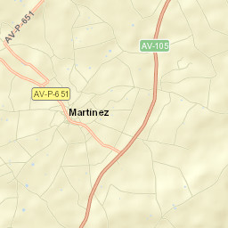 Martínez Street Map