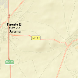 Fuente el Saz Street Map