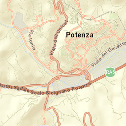 Potenza Street Map