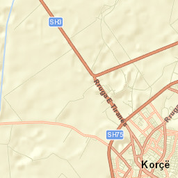 Korçë Street Map