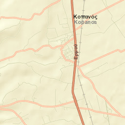 Kopanós Street Map