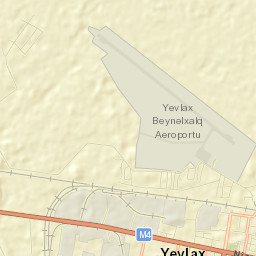 Yevlakh Street Map