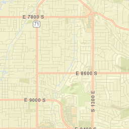 7917 South Manzano Drive Sandy UT Street Map