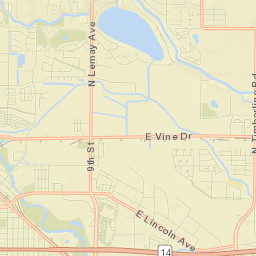 2377-2497 East Vine Drive, Fort Collins, CO Street Map