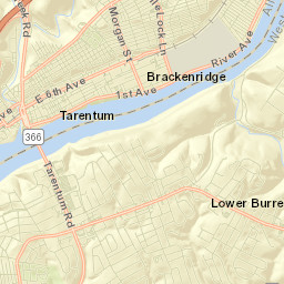 Tarentum Street Map