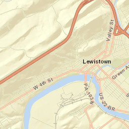 Lewistown Street Map