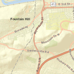 Fountain Hill Street Map