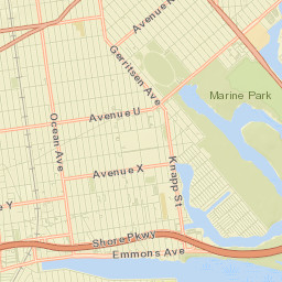 Sheepshead Bay Street Map
