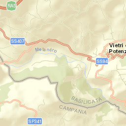 Vietri di Potenza Street Map