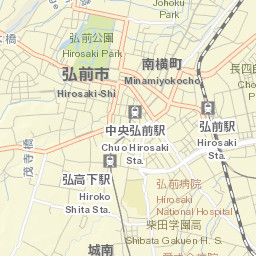 Hirosaki Street Map