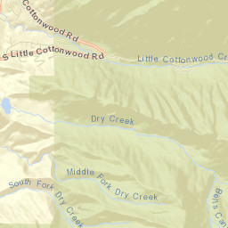 Geta Way Uinta-Wasatch-Cache National Forest Street Map
